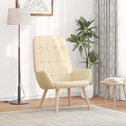 Fåtölj Gräddvit Vilstol tyg