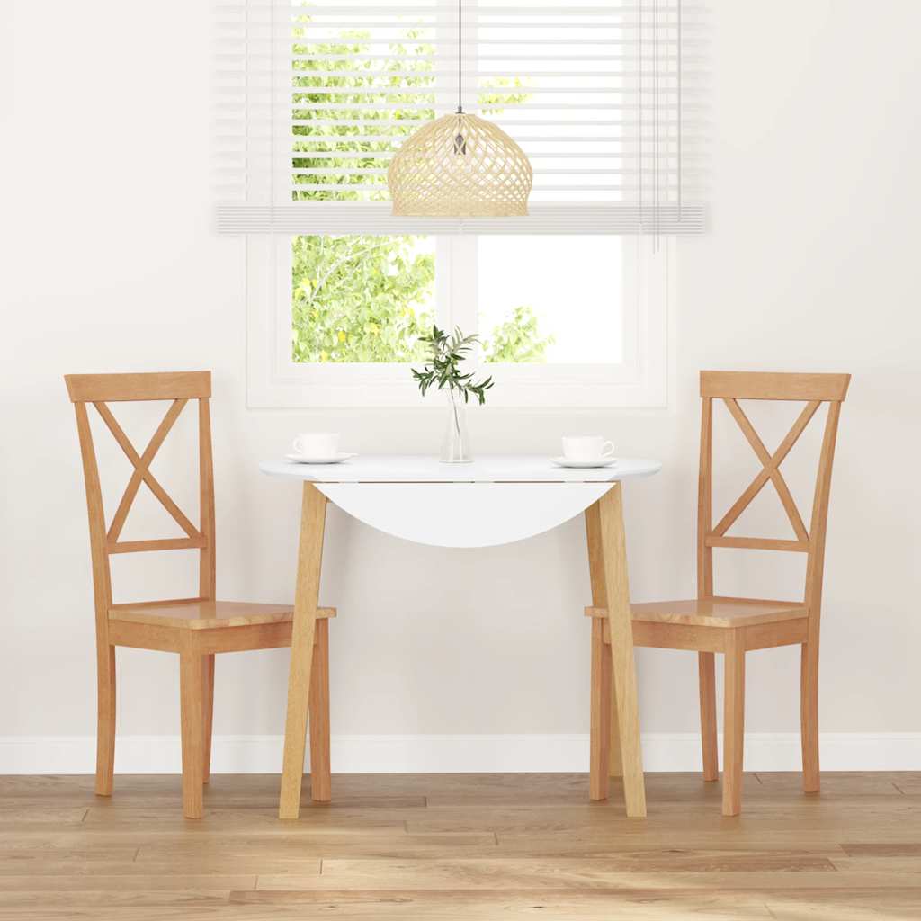 Matstolar 2 st massivt trä gummi