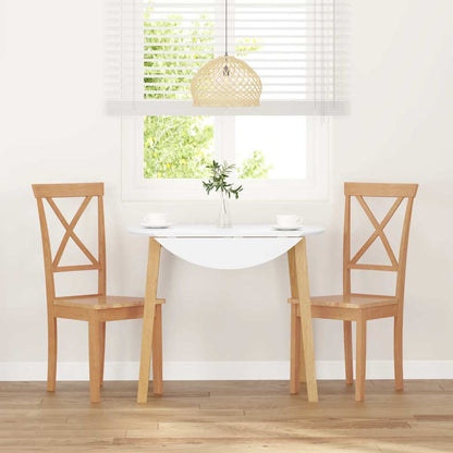 Matstolar 2 st massivt trä gummi