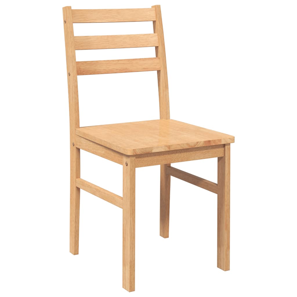 Matstolar 2 st massivt trä gummi