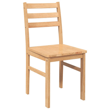 Matstolar 2 st massivt trä gummi