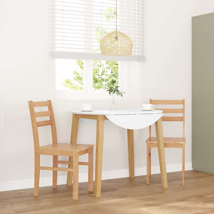 Matstolar 2 st massivt trä gummi