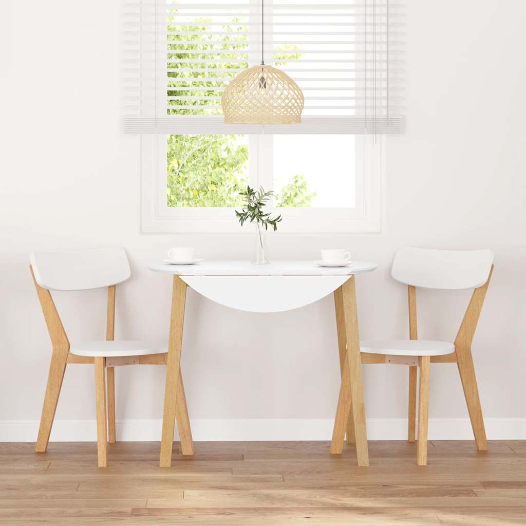 Matstolar 2 st massivt trä gummi