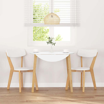 Matstolar 2 st massivt trä gummi