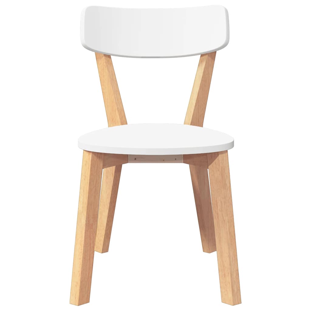 Matstolar 2 st massivt trä gummi