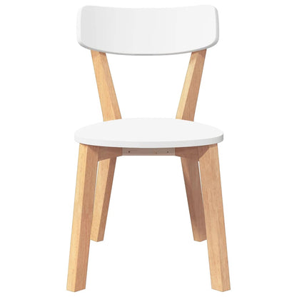 Matstolar 2 st massivt trä gummi