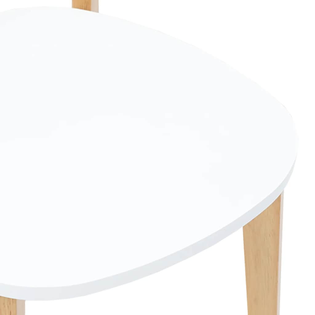 Matstolar 2 st massivt trä gummi