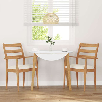 Matstolar med dynor 2 st massivt trä gummi