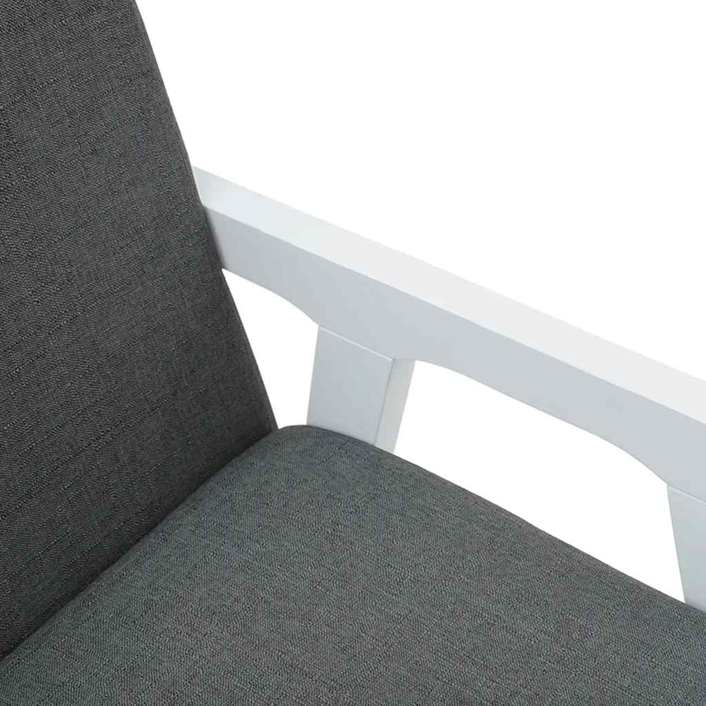 Matstolar med dynor 2 st, vit, massivt trä, gummi