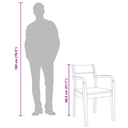 Matstolar 2 st vitt massivt trä gummi