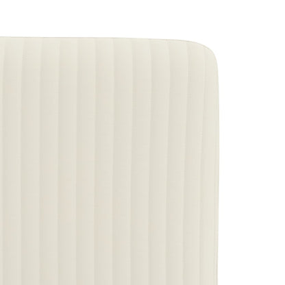 Matstolar 4 st gräddvit sammet