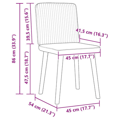 Matstolar 4 st Jeans blått tyg