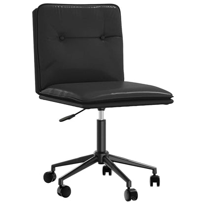 Matstolar 2 st svart konstläder