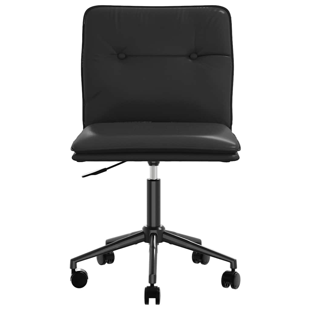 Matstolar 2 st svart konstläder