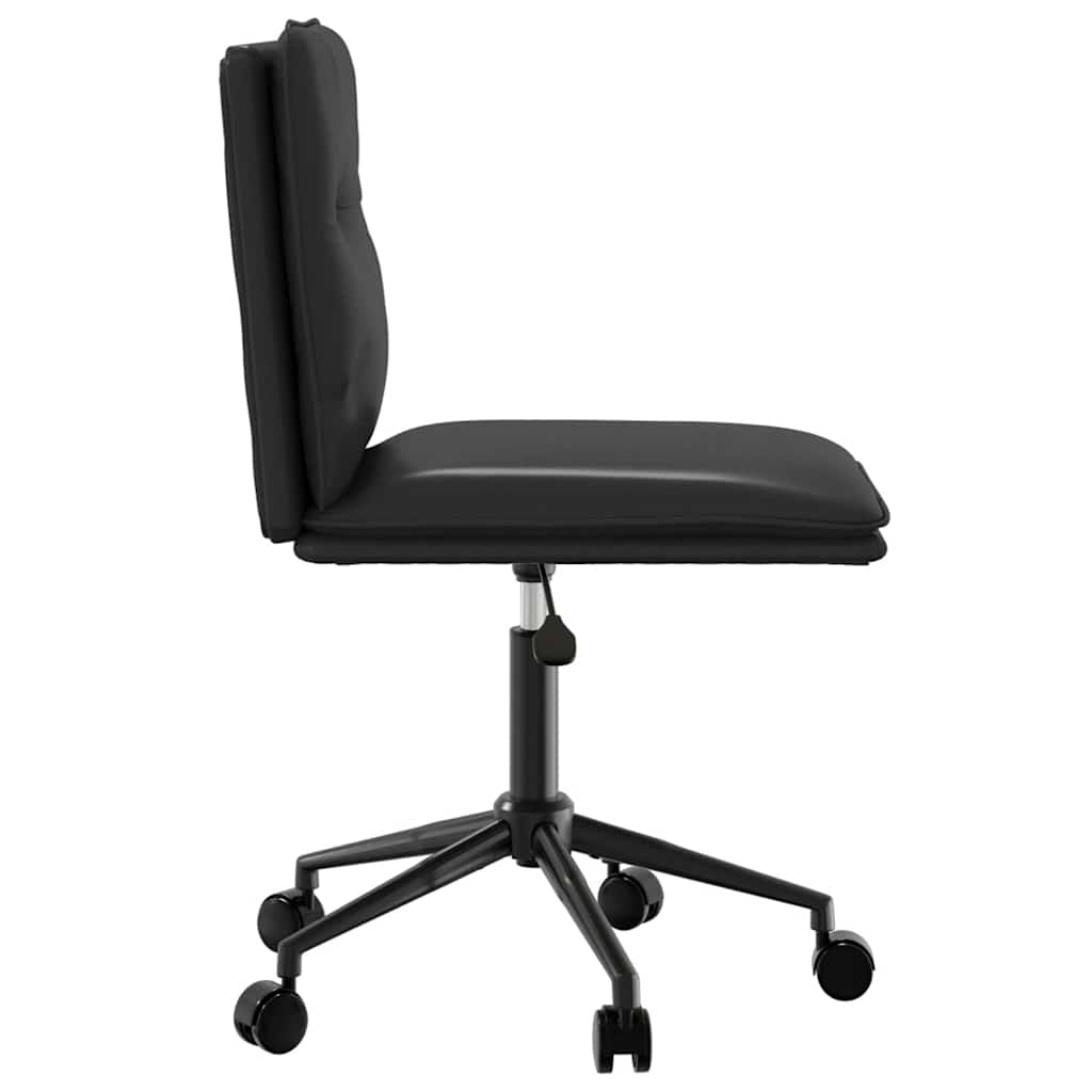 Matstolar 2 st svart konstläder