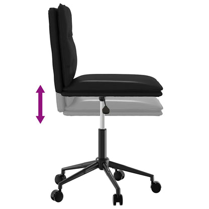 Matstolar 2 st svart konstläder