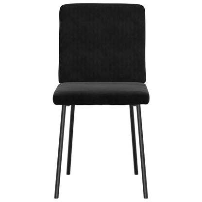 Matstolar 6 st svart sammet