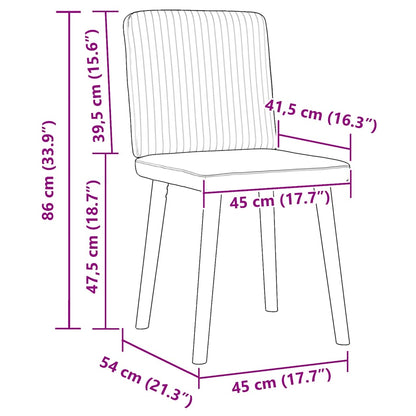 Matstolar 6 st svart tyg
