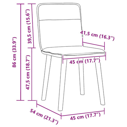 Matstolar 6 st svart tyg