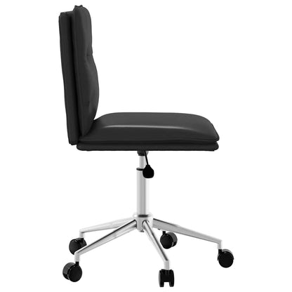 Matstolar 4 st svart konstläder