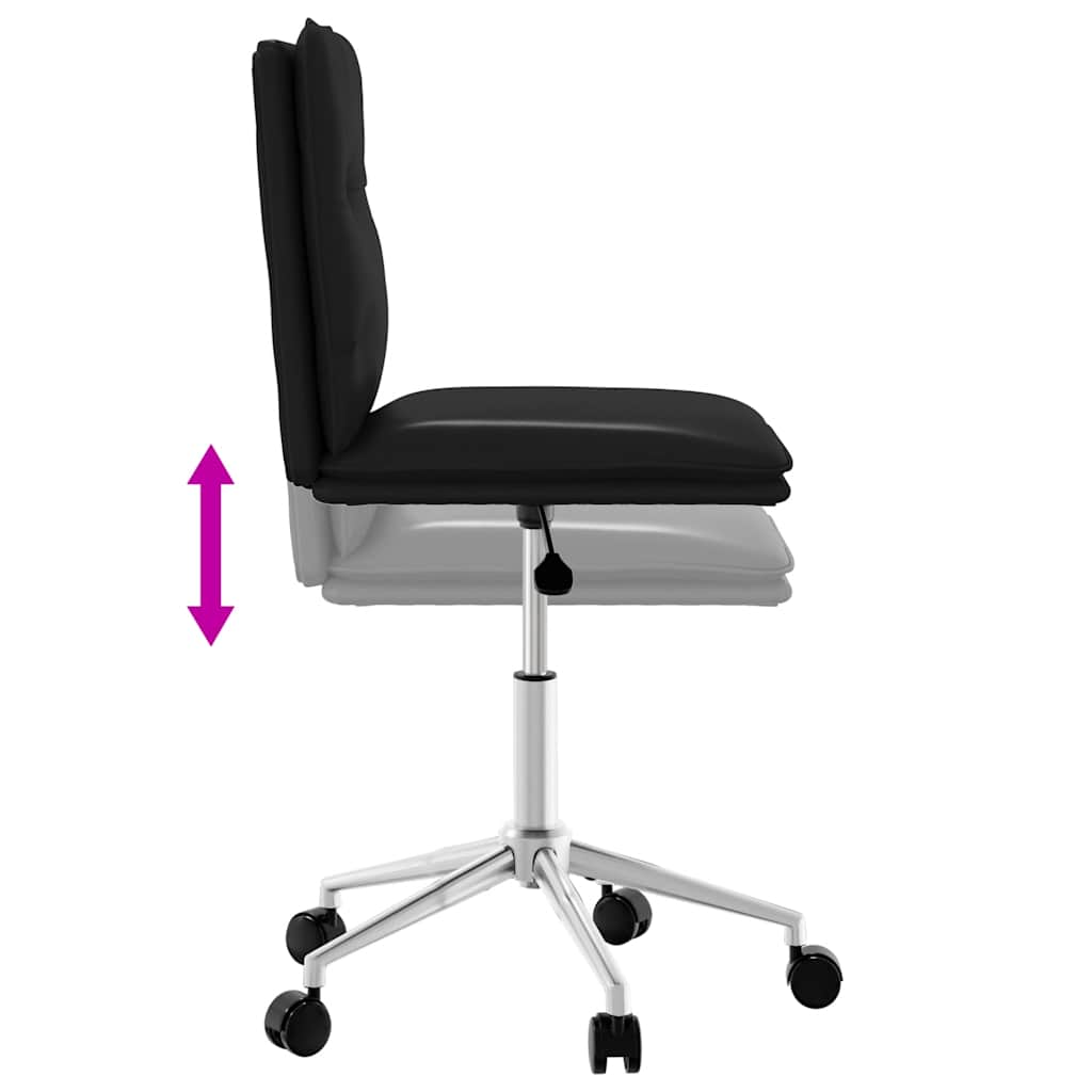 Matstolar 4 st svart konstläder