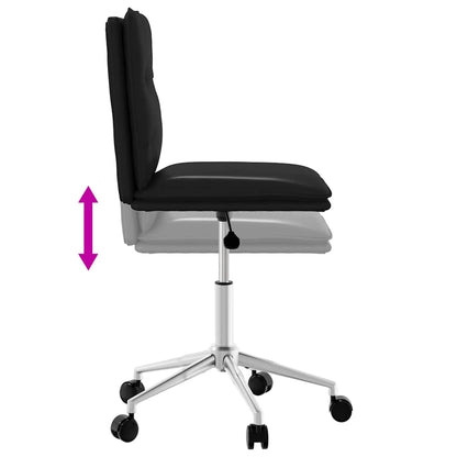 Matstolar 4 st svart konstläder