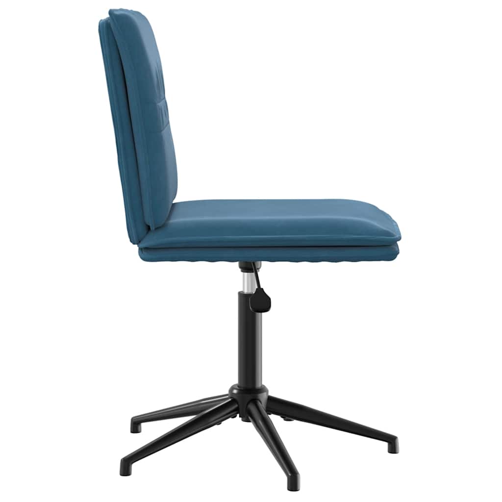 Matstolar 6 st blå sammet