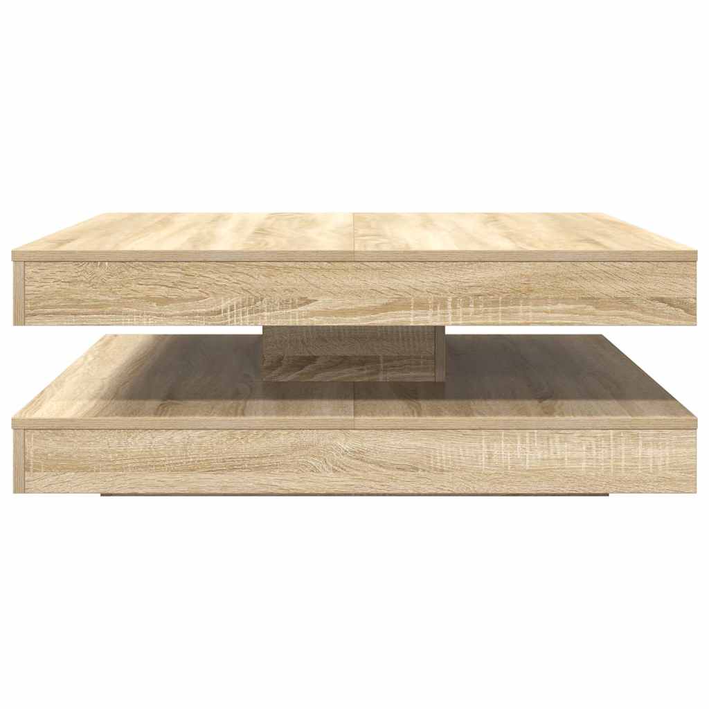 Soffbord Sonoma Ek 360 grader vridbart 90x90x34,5 cm