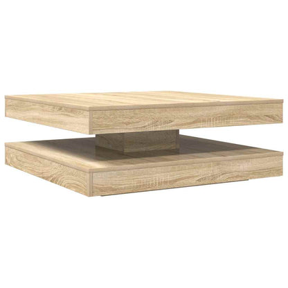 Soffbord Sonoma Ek 360 grader vridbart 90x90x34,5 cm