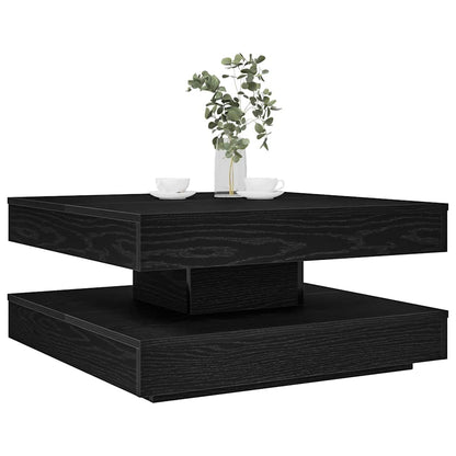 Soffbord 360 grader vridbart svart 70x70x34,5 cm