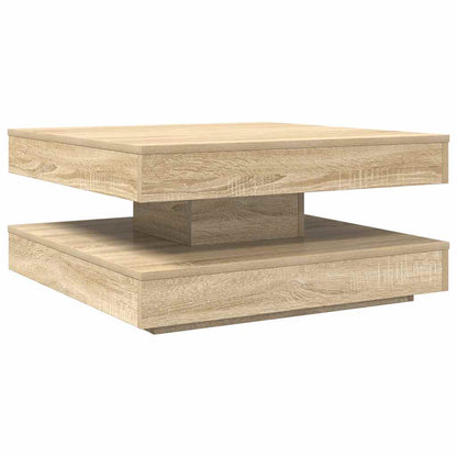Soffbord 360 grader vridbart sonoma-ek 70x70x34,5 cm