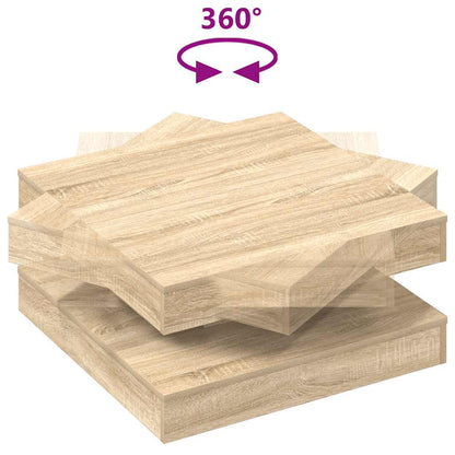 Soffbord 360 grader vridbart sonoma-ek 70x70x34,5 cm