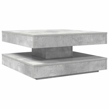 Soffbord Betonggrå 360 grader vridbart 70x70x34,5 cm