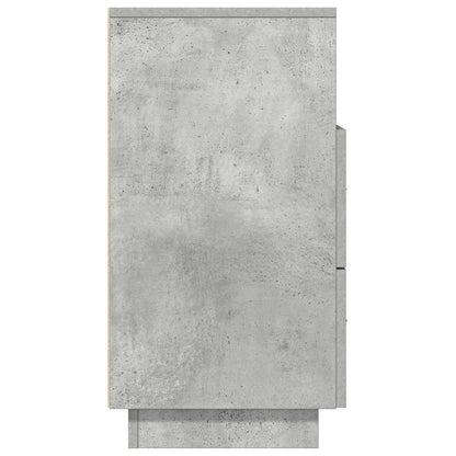 Sängbord 2 st med 2 lådor betonggrå 36x36x68 cm