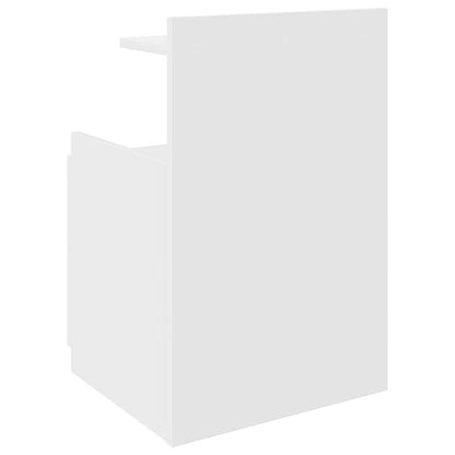 Sängbord 2 st med 2 lådor vita 40x36,5x62 cm