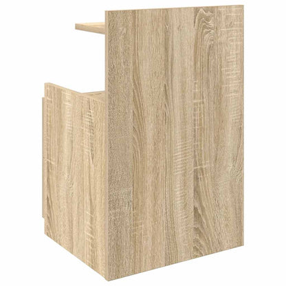 Sängbord 2 st med 2 lådor Sonoma ek 40x36,5x62 cm
