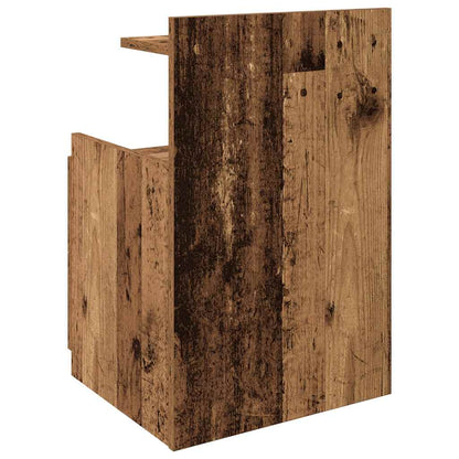 Sängbord 2 st med 2 lådor gammalt trä 40x36,5x62 cm