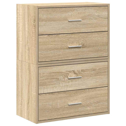 Skåp Sonoma Ek med 2 lådor 2 st 60x31x40 cm