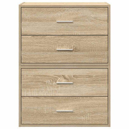 Skåp Sonoma Ek med 2 lådor 2 st 60x31x40 cm