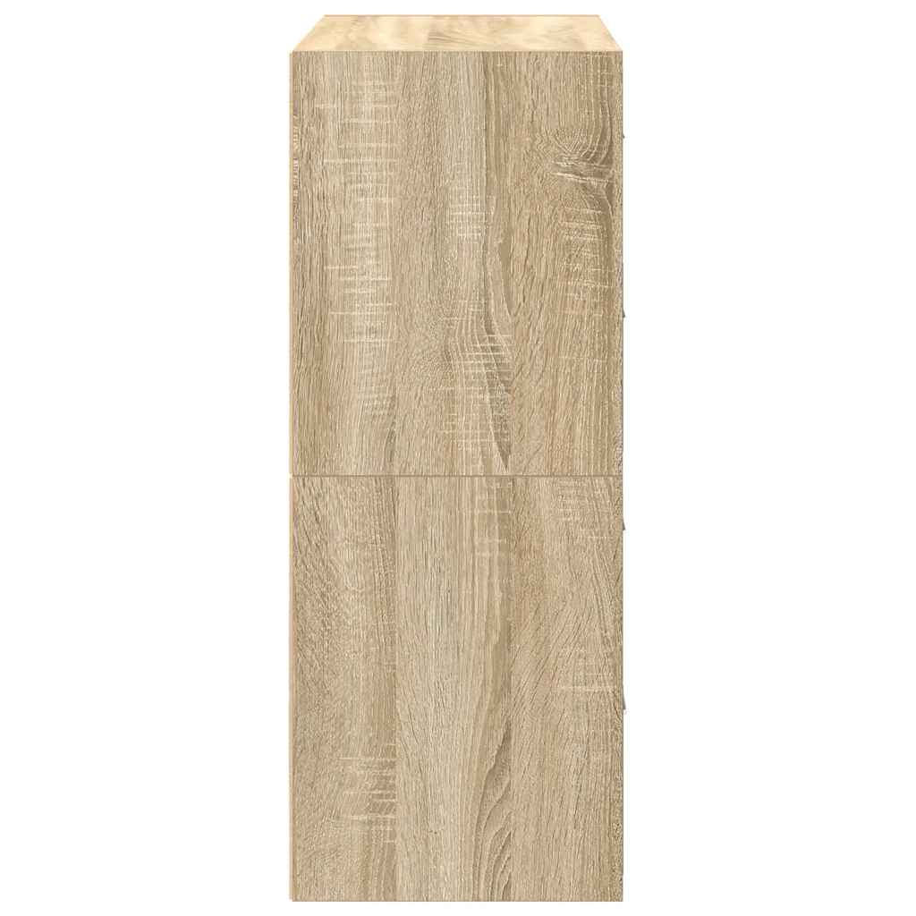 Skåp Sonoma Ek med 2 lådor 2 st 60x31x40 cm