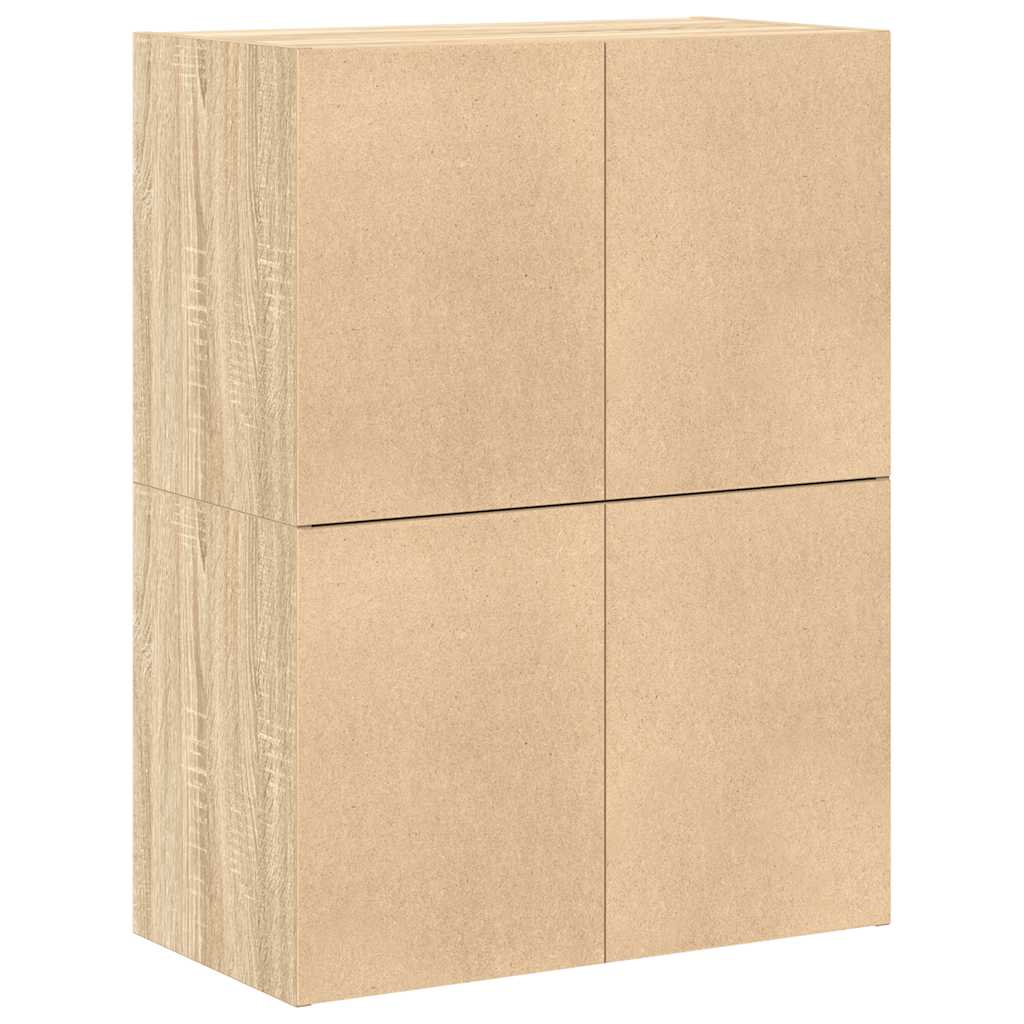 Skåp Sonoma Ek med 2 lådor 2 st 60x31x40 cm