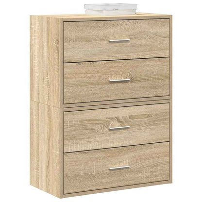 Skåp Sonoma Ek med 2 lådor 2 st 60x31x40 cm