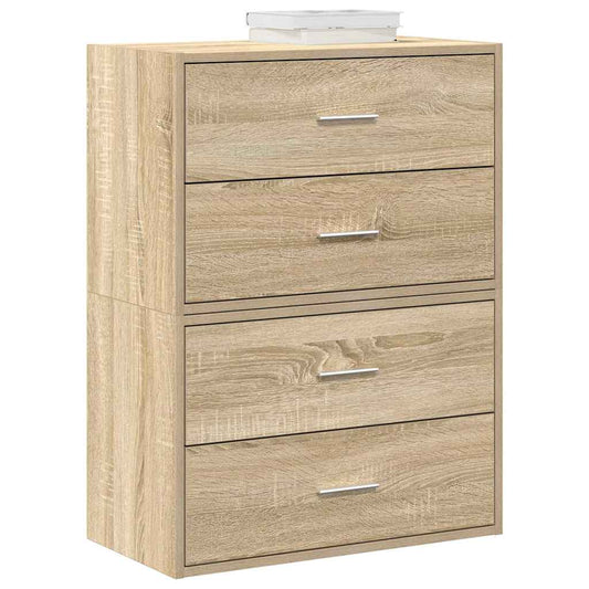 Skåp Sonoma Ek med 2 lådor 2 st 60x31x40 cm