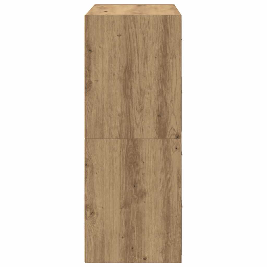 Skåp Brun Ek med 2 lådor 2 st 60x31x40 cm