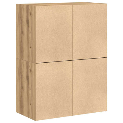 Skåp Brun Ek med 2 lådor 2 st 60x31x40 cm