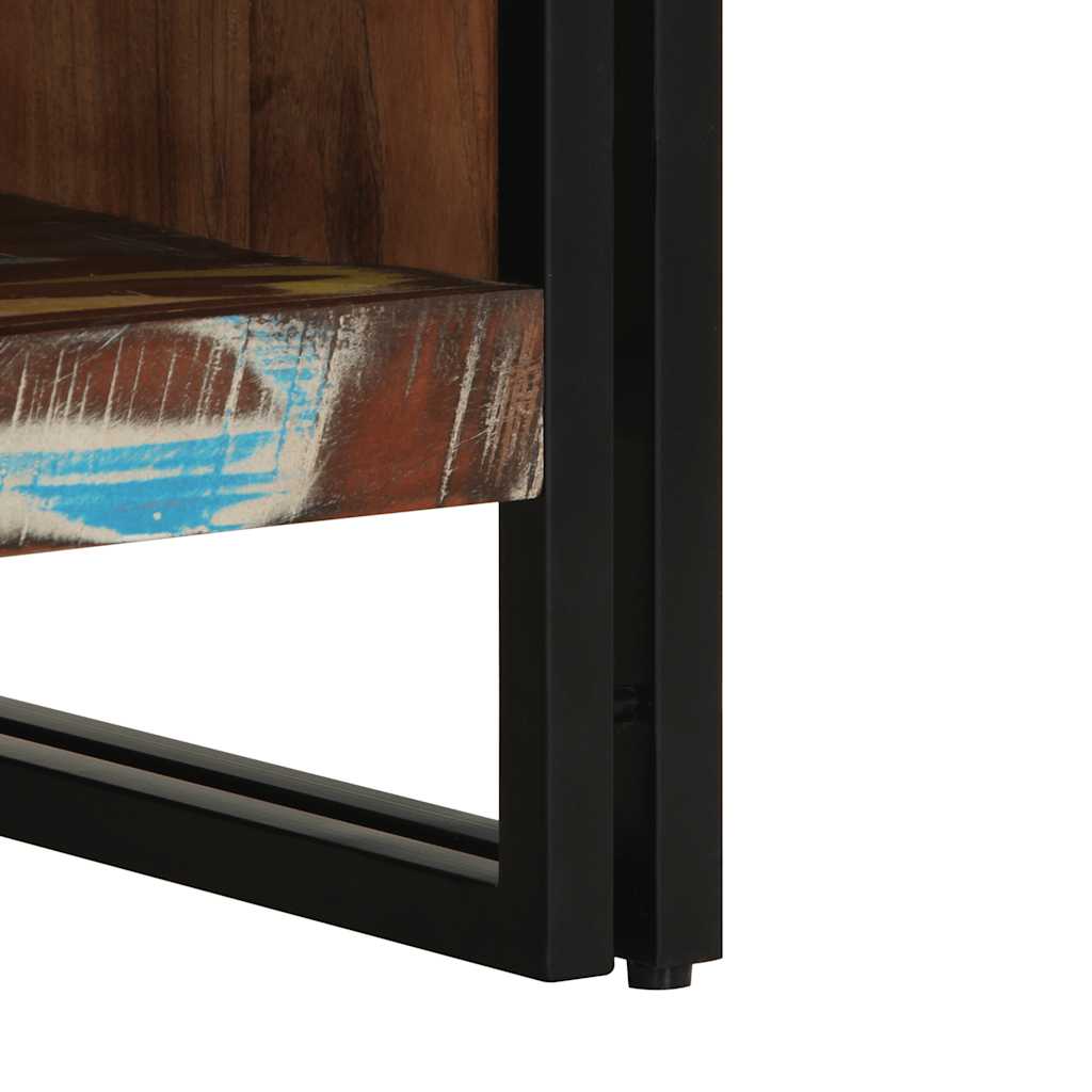 Soffbord Trä flerfärgat 50x50x38 cm massivt Trä återvunnet