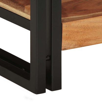 Soffbord Trä 90x50x38 cm massivt Trä akacia