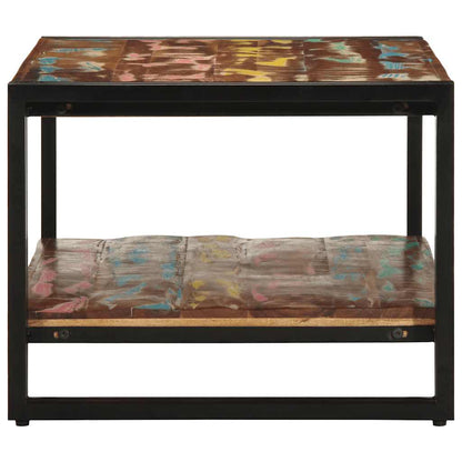 Soffbord Trä flerfärgat 90x50x38 cm massivt Trä återvunnet