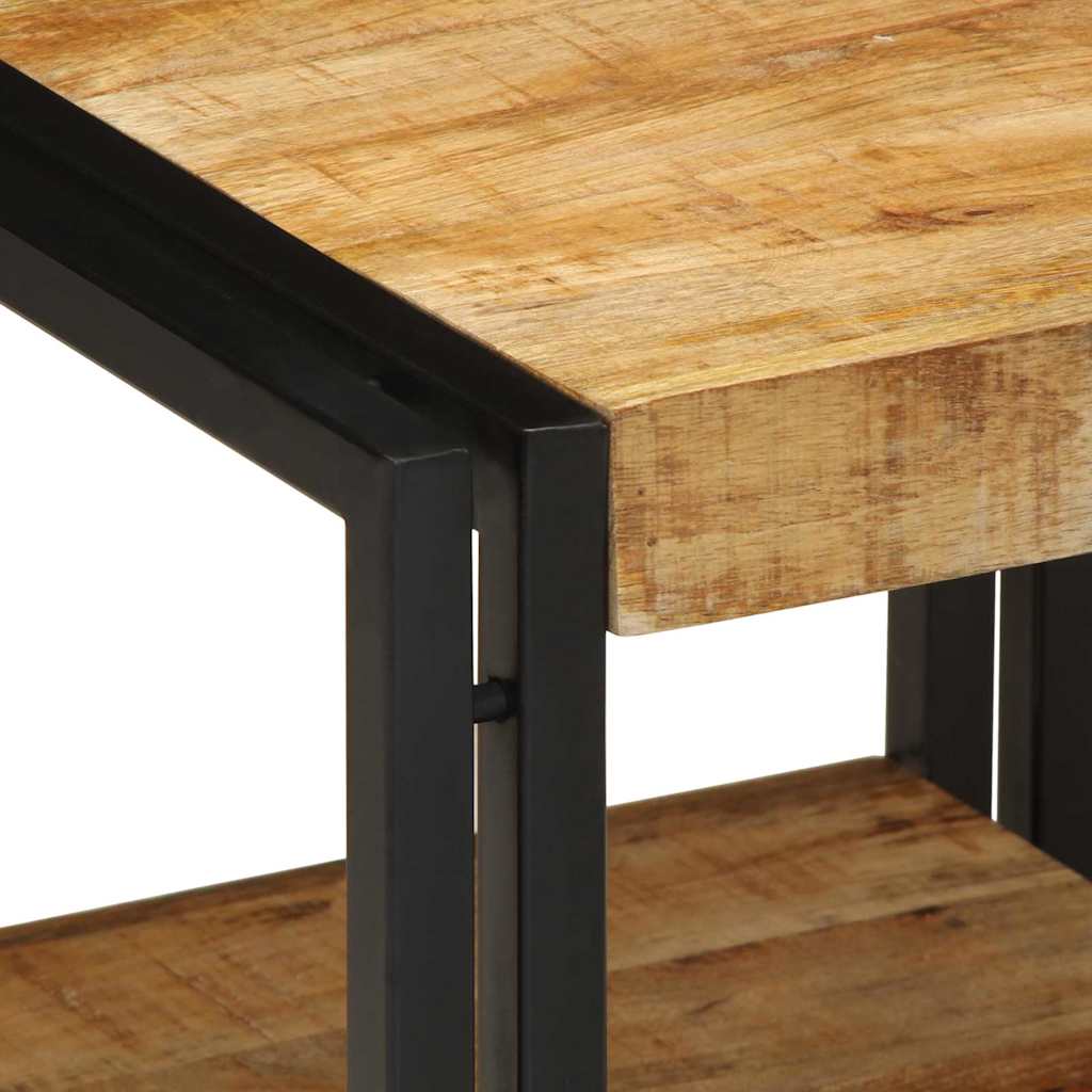 Soffbord Brun 40 x 40 x 38 cm massivt mangoträ