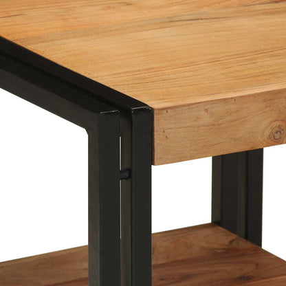 Sidobord Trä Brun 40 x 40 x 38 cm massivt akacia